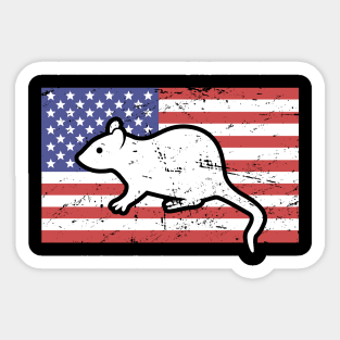 American Flag | Pet Rat Sticker